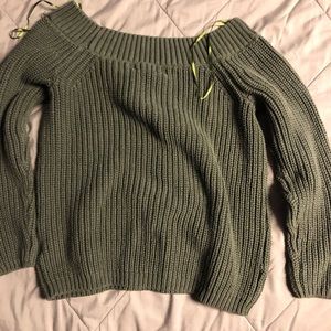 Off the shoulder sweater
